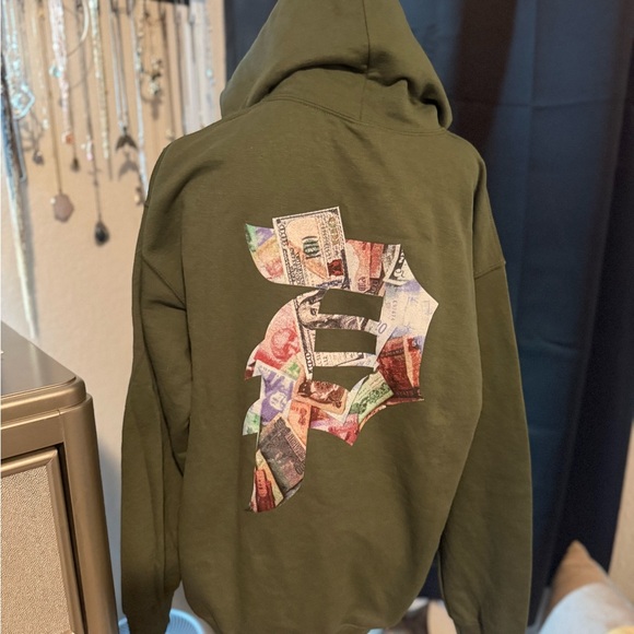 Primitive Olive Green Skateboarding Hoodie - Picture 6 of 6